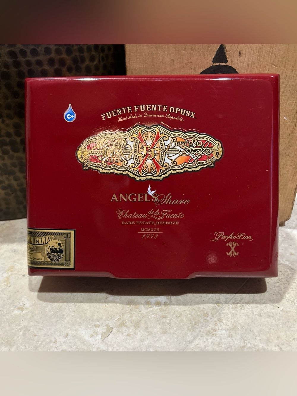 Fuente Opus X Angel’s Share Empty Cigar Box- Perfecxion X